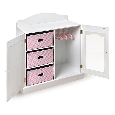 Badger Basket Mirrored Doll Armoire