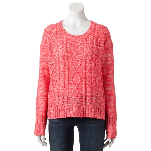 SO Cable Knit Sweater Juniors