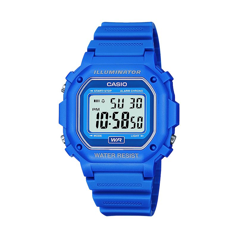 Casio Unisex Illuminator Digital Chronograph Watch, Women's, Blue