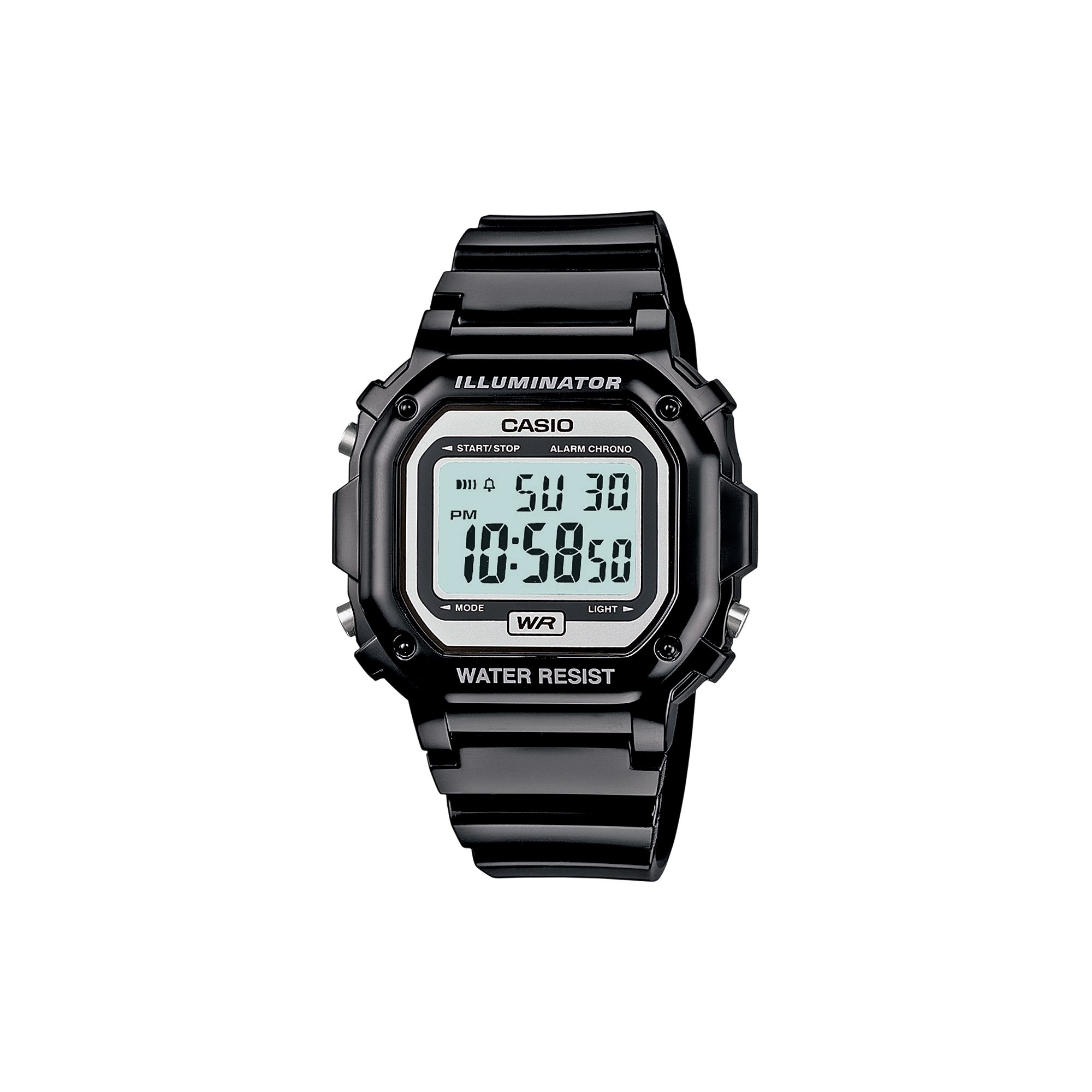 Casio Unisex Illuminator Digital Chronograph Watch, Womens, Black