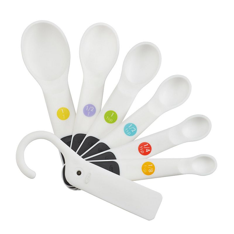 UPC 719812044200 product image for OXO Good Grips 7 pc. Plastic Measuring Spoon Set, White | upcitemdb.com