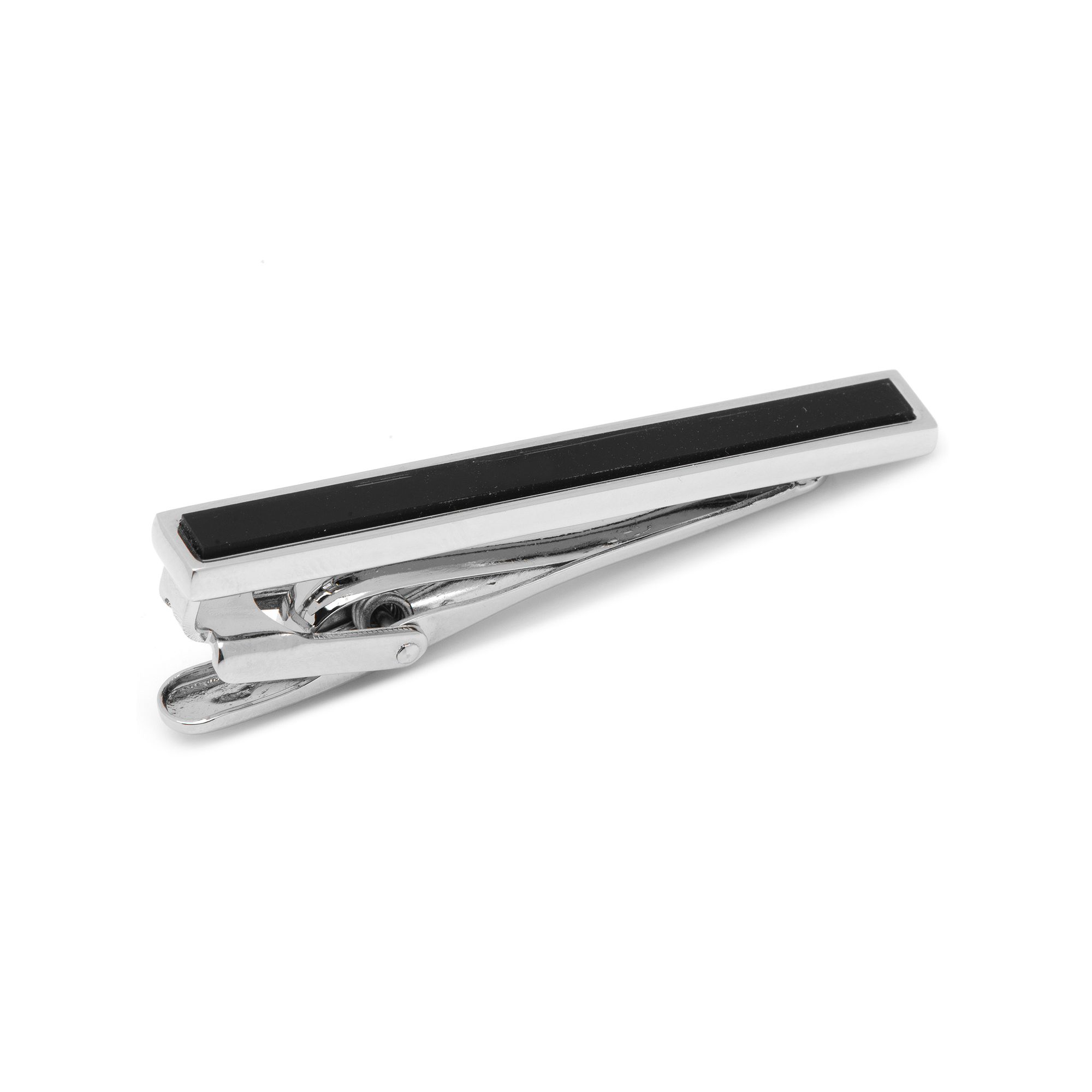 Mens Cuff Links, Inc. Onyx Inlay Tie Clip, Black