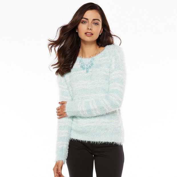 Women's Apt. 9® Sequin Eyelash Sweater