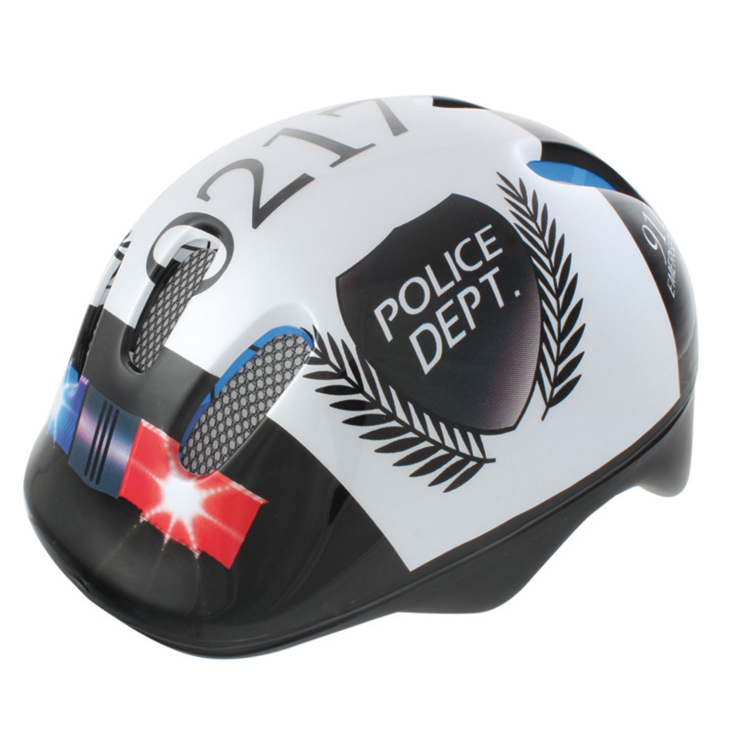 kids police bike helmet