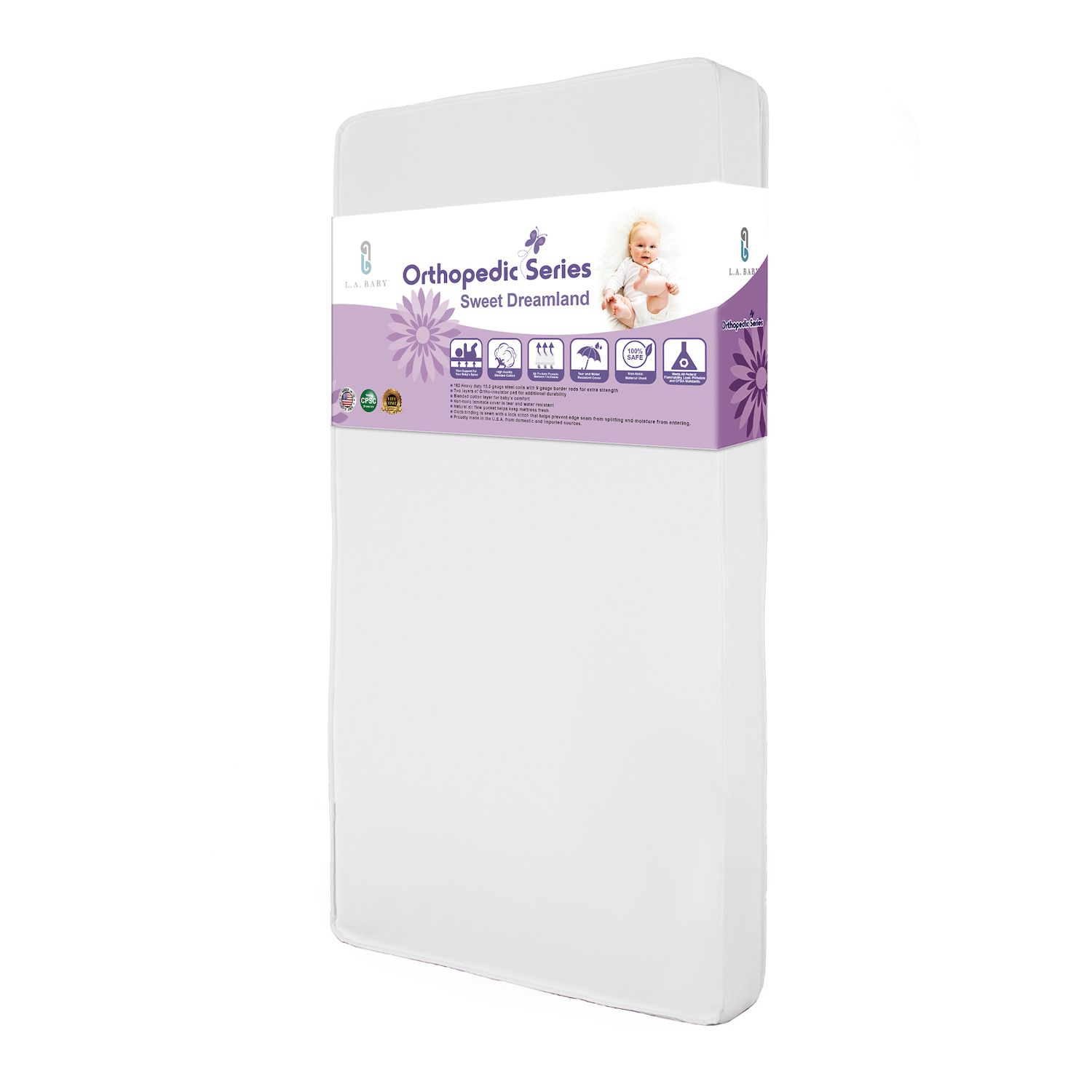 la baby portable crib mattress