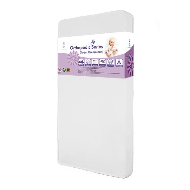 LA Baby Baby s Sweet Dreamland Standard Crib Toddler Waterproof Mattress