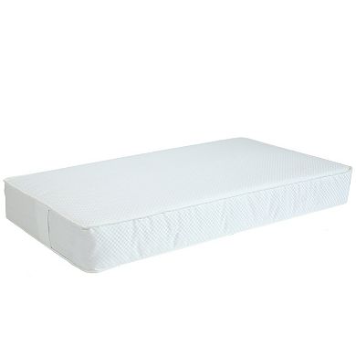 LA Baby Dream Way 2-Stage Standard Crib/Toddler Waterproof Mattress with Natural Coconut Fiber Layer