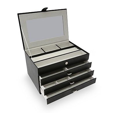 Bey-Berk Leather Jewelry Box