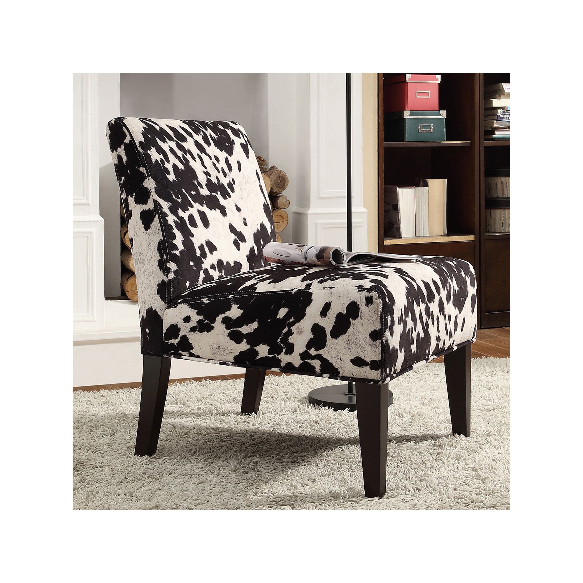 HomeVance Accent Chair, Black
