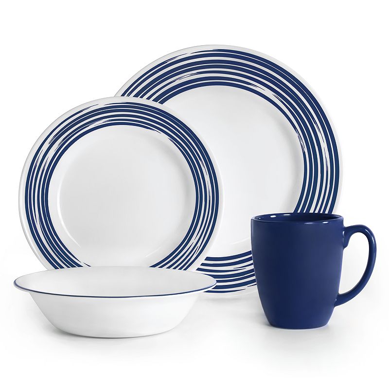 UPC 071160086340 product image for Corelle Brushed 16-pc. Dinnerware Set, Blue, 4 PLSET 16 | upcitemdb.com