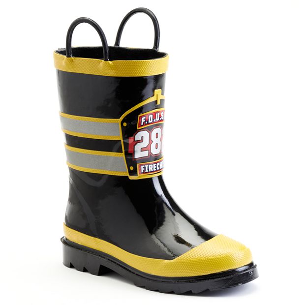 Toddler fireman clearance rain boots