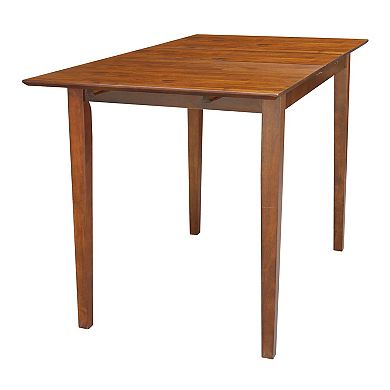 International Concepts Solid Wood Shaker Butterfly Extension Counter-Height Table
