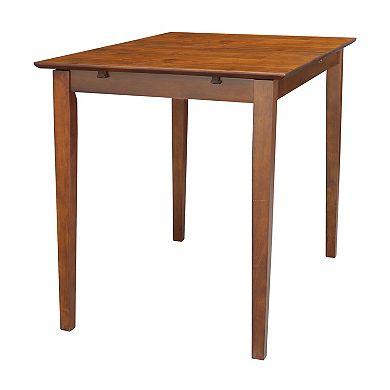 International Concepts Solid Wood Shaker Butterfly Extension Counter-Height Table