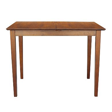 International Concepts Solid Wood Shaker Butterfly Extension Counter-Height Table
