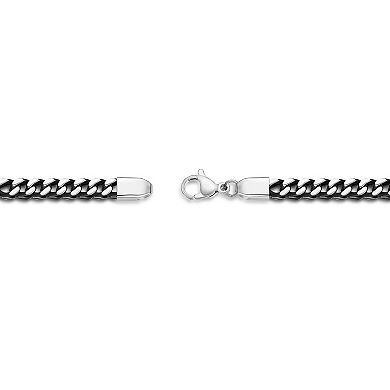 LYNX Two Tone Ion-Plated Stainless Steel Foxtail Chain Bracelet - Men