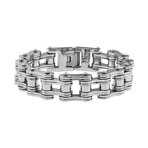 Stainless Steel Motorcycle Chain Bracelet - Men