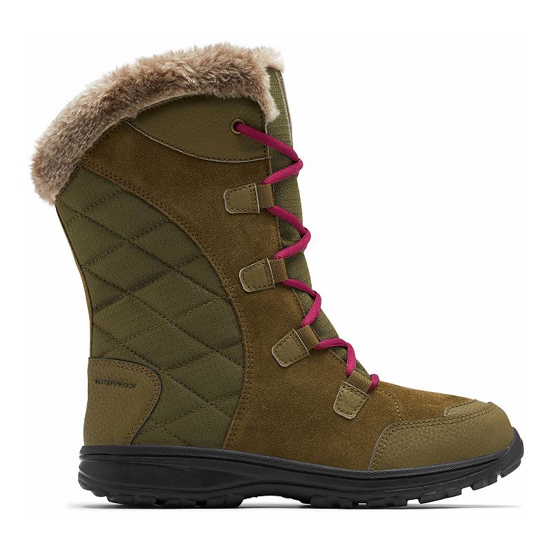 Columbia Ice Maiden II Womens Waterproof Snow Boots, Size: 5, Brt Green