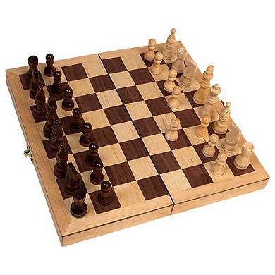 Deluxe 18-in. Folding Chess Set by John N. Hansen Co.