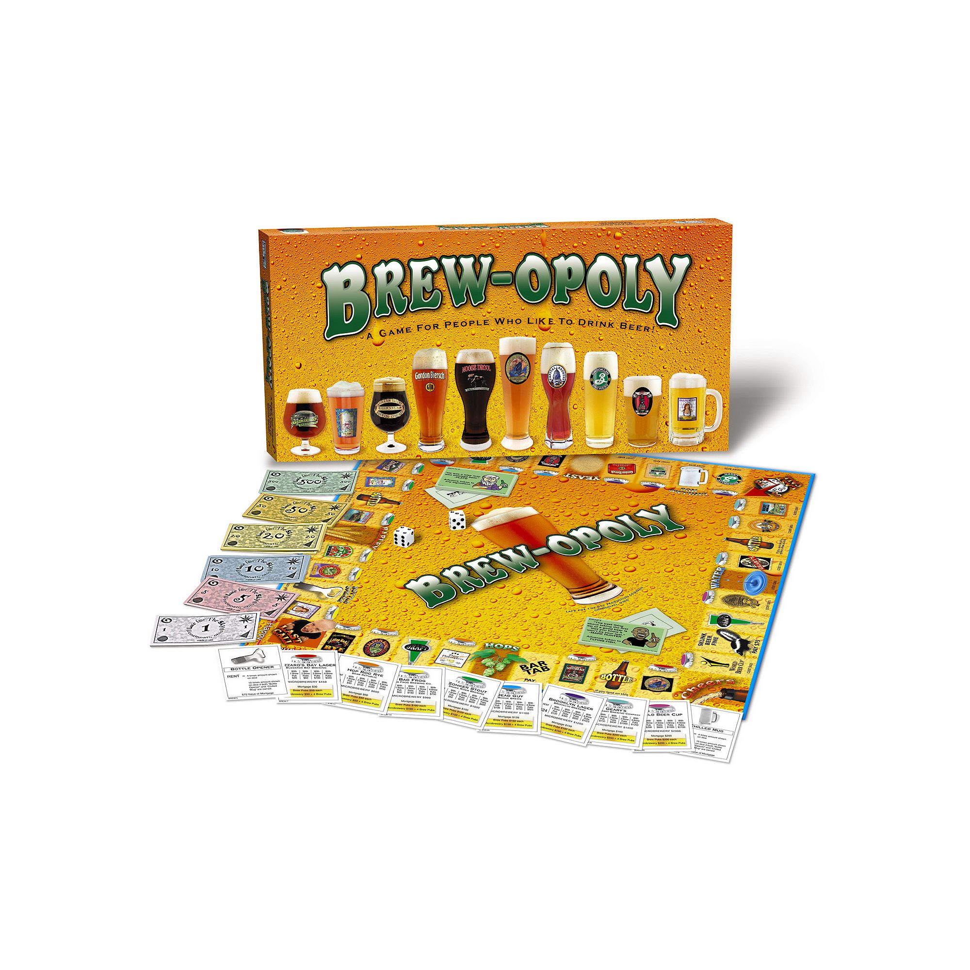 Brew-opoly Game by Late For The Sky, Multicolor