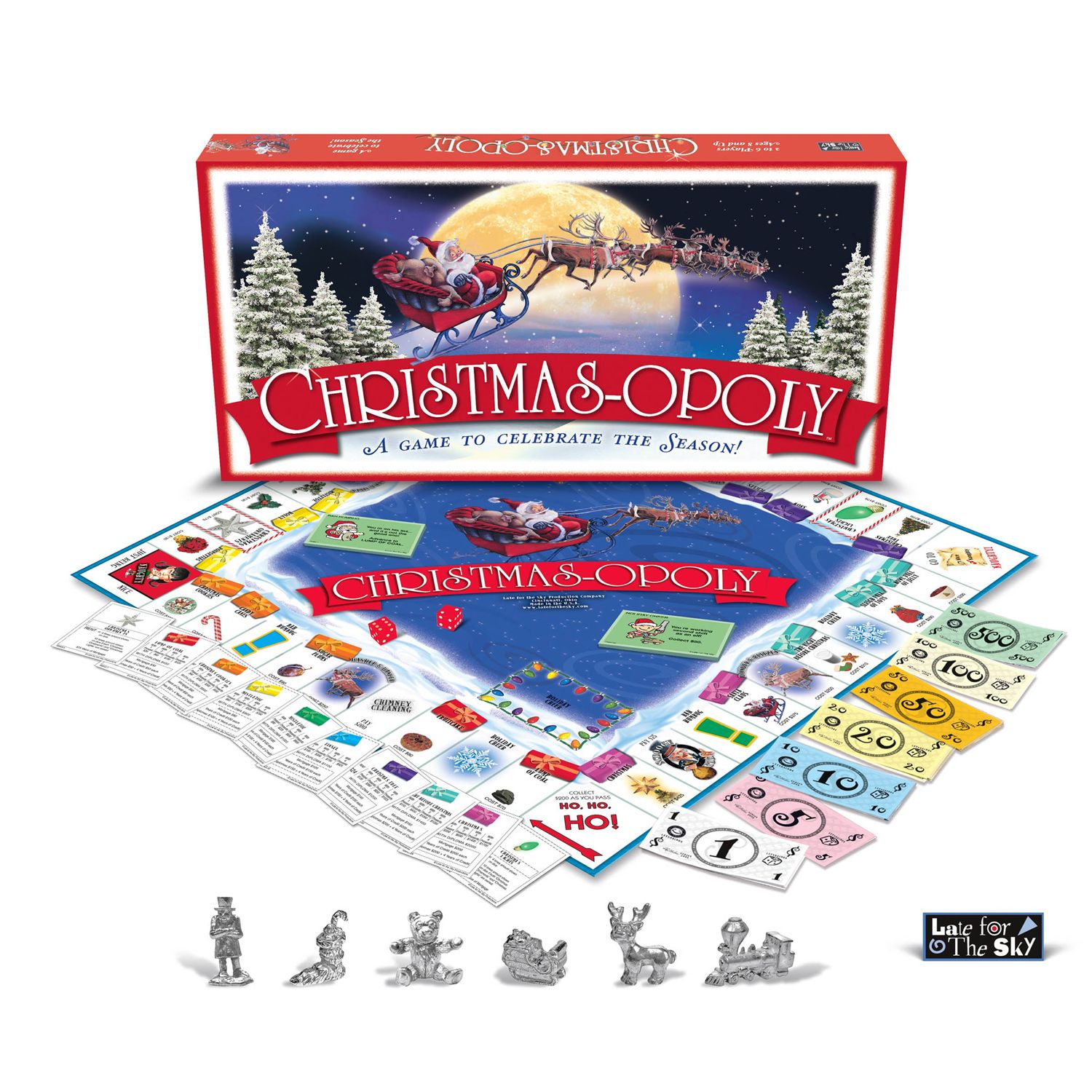 Christmas-opoly Game By Late For The Sky