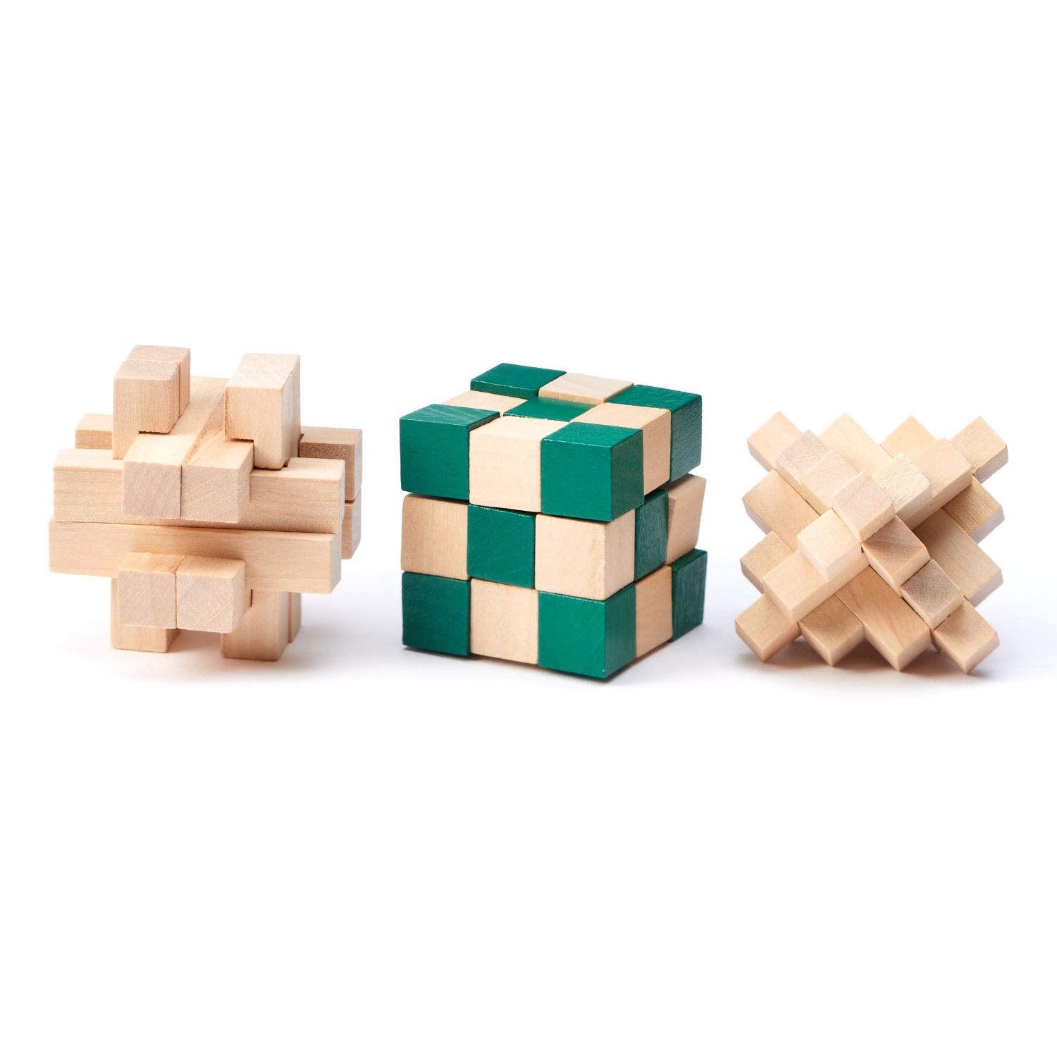 3 pack wooden puzzles