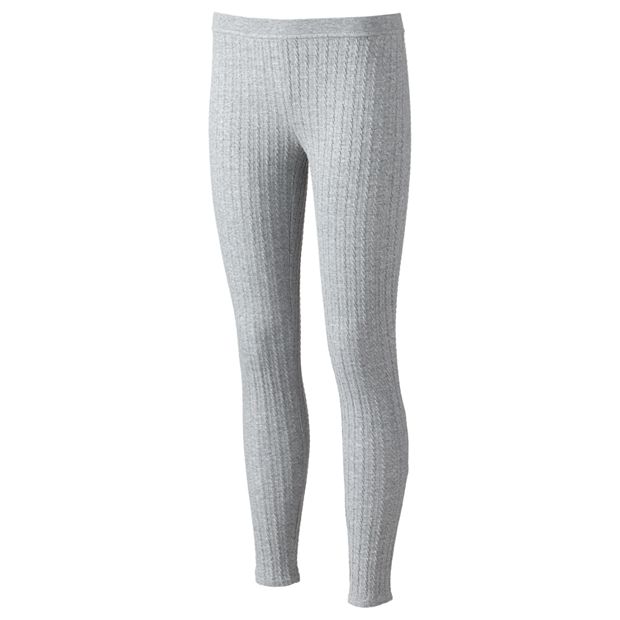 Cable-knit sweater tights