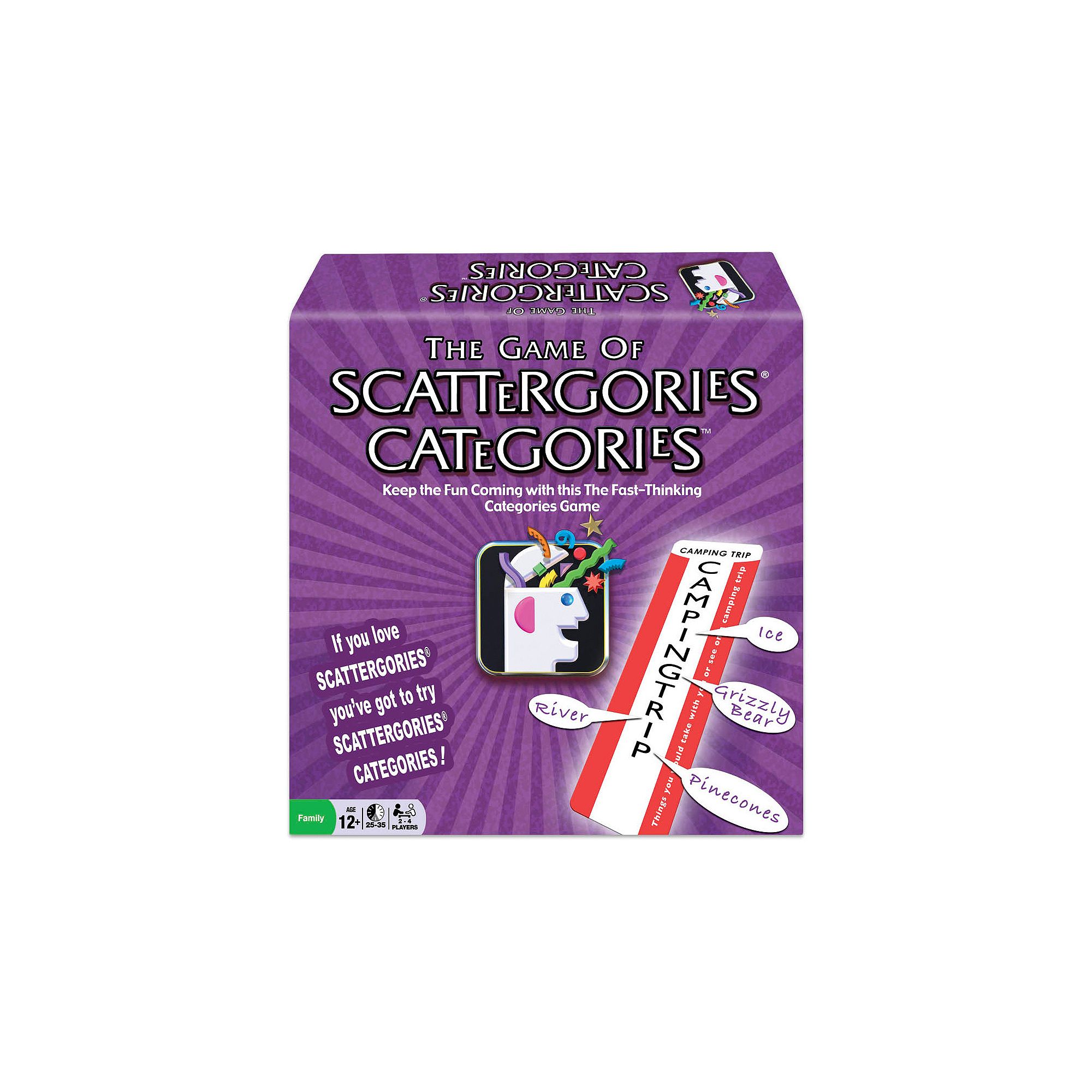 The Game of Scattergories Categories by Winning Moves, Multicolor