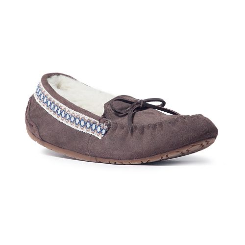MUK LUKS Jane Women's Suede Moccasin Slippers
