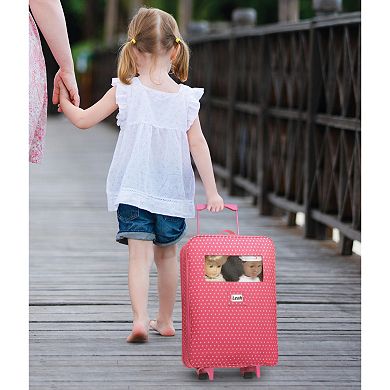 Badger Basket Double Doll Suitcase and Sleeping Bag Set