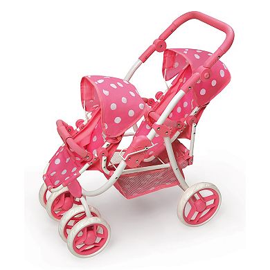 Badger Basket Convertible Double Doll Stroller