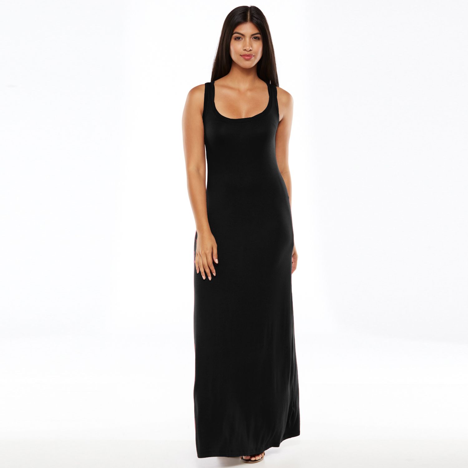 kohls black maxi dress