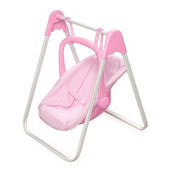 Badger Basket Doll Swing with Portable Carrier Seat