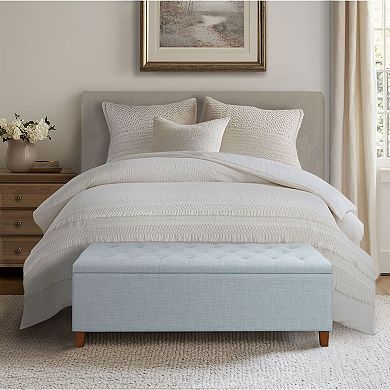 Madison Park Shandra Tufted Storage Ottoman