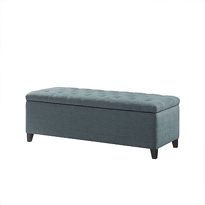 Madison Park Shandra Top Soft Close Tufted Storage Ottoman