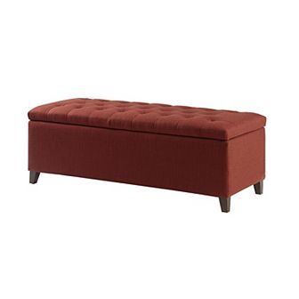 Madison Park Shandra Top Soft Close Tufted Storage Ottoman