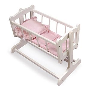 Melissa Doug Mine To Love Wooden Play Cradle For Dolls Stuffed