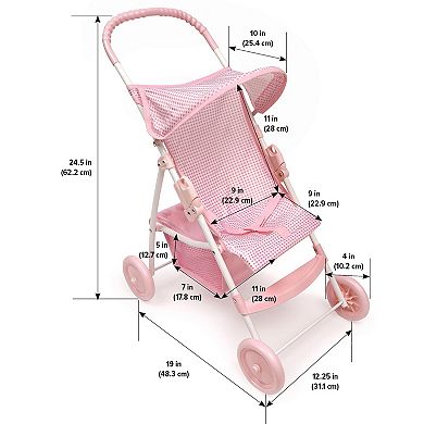 Badger Basket Folding Doll Stroller