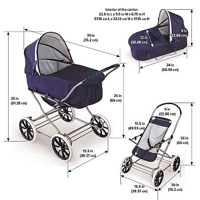 Badger Basket 3-in-1 Doll Carrier