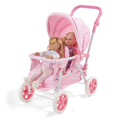 Badger Basket Double Doll Folding Stroller