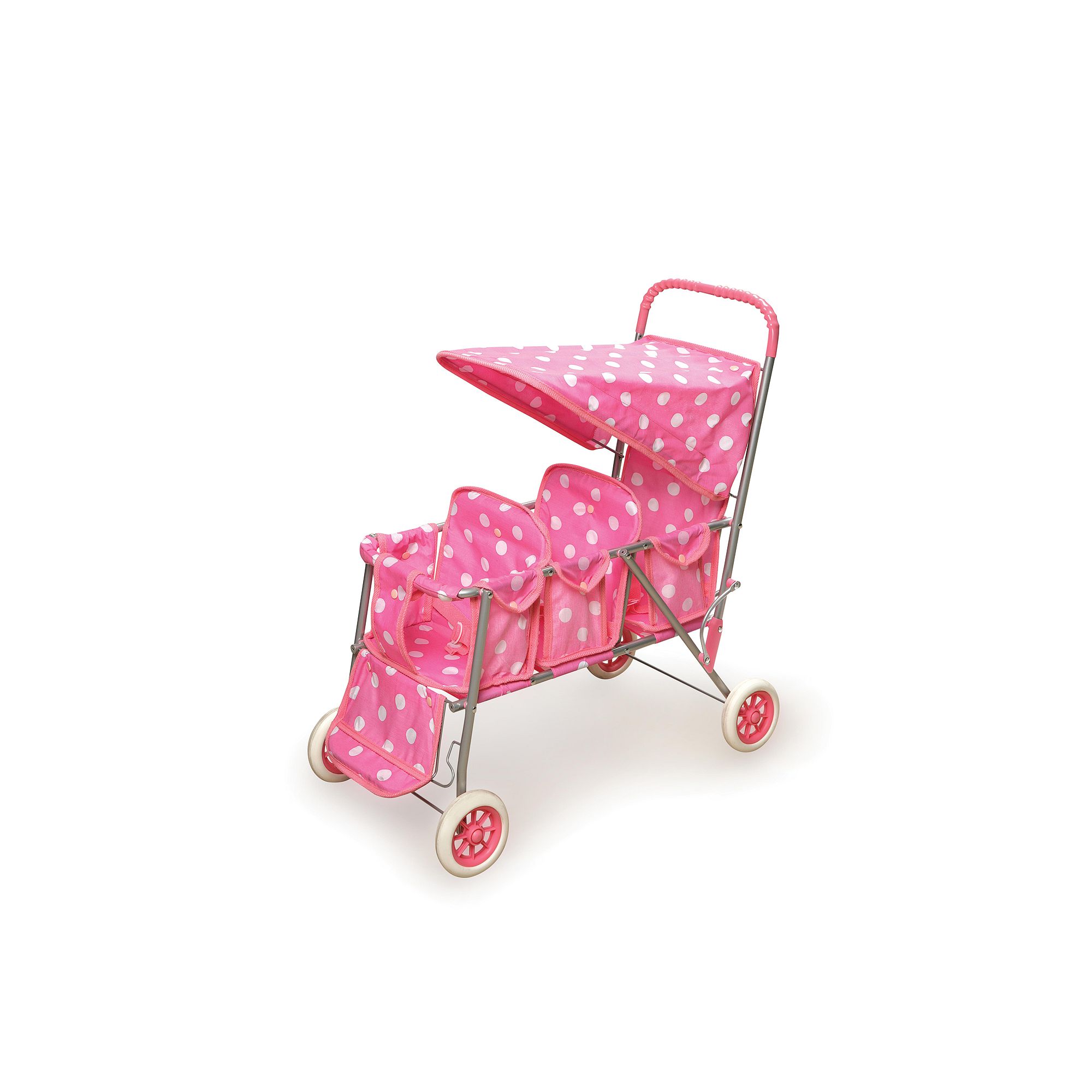 Badger Basket Triple Doll Stroller, Pink