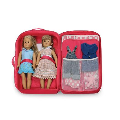 Badger Basket Double Doll Travel Case with Bunk Bed