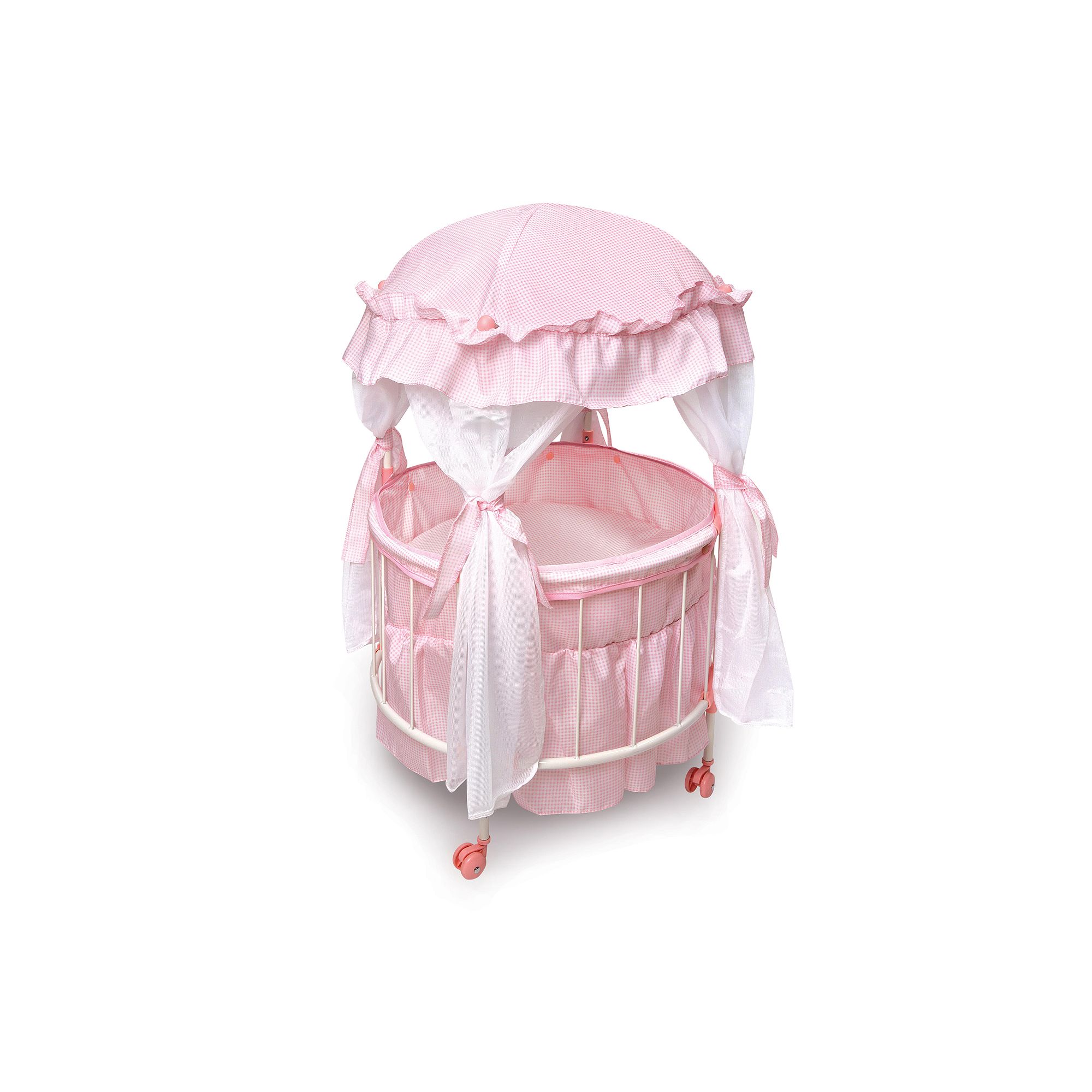 Badger Basket Royal Pavilion Doll Crib, Pink