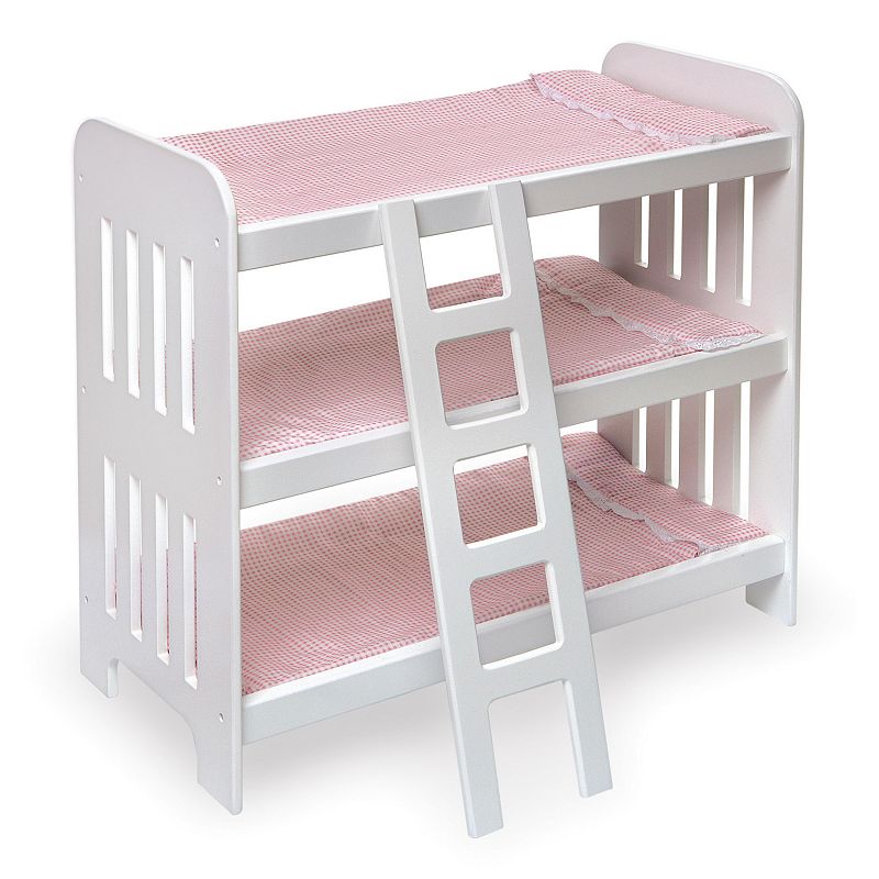 95574127 Badger Basket Triple Doll Bunk Bed, Pink sku 95574127