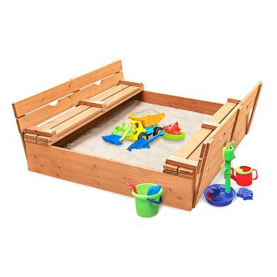 Badger Basket Covered Convertible Cedar Sandbox