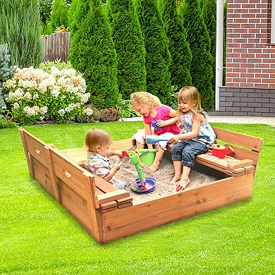 Badger Basket Covered Convertible Cedar Sandbox