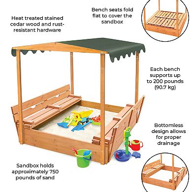 Badger Basket Covered Convertible Sandbox