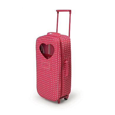 Badger Basket 2-in-1 Doll Wheeled Travel Case with Bed
