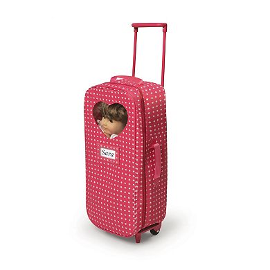 Badger Basket 2-in-1 Doll Wheeled Travel Case with Bed