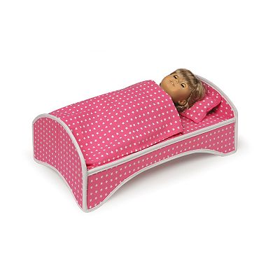 Badger Basket 2-in-1 Doll Wheeled Travel Case with Bed
