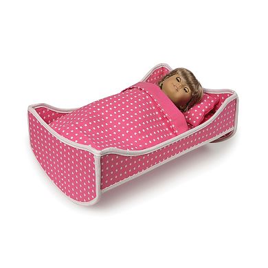 Badger Basket 2-in-1 Doll Wheeled Travel Case with Bed 